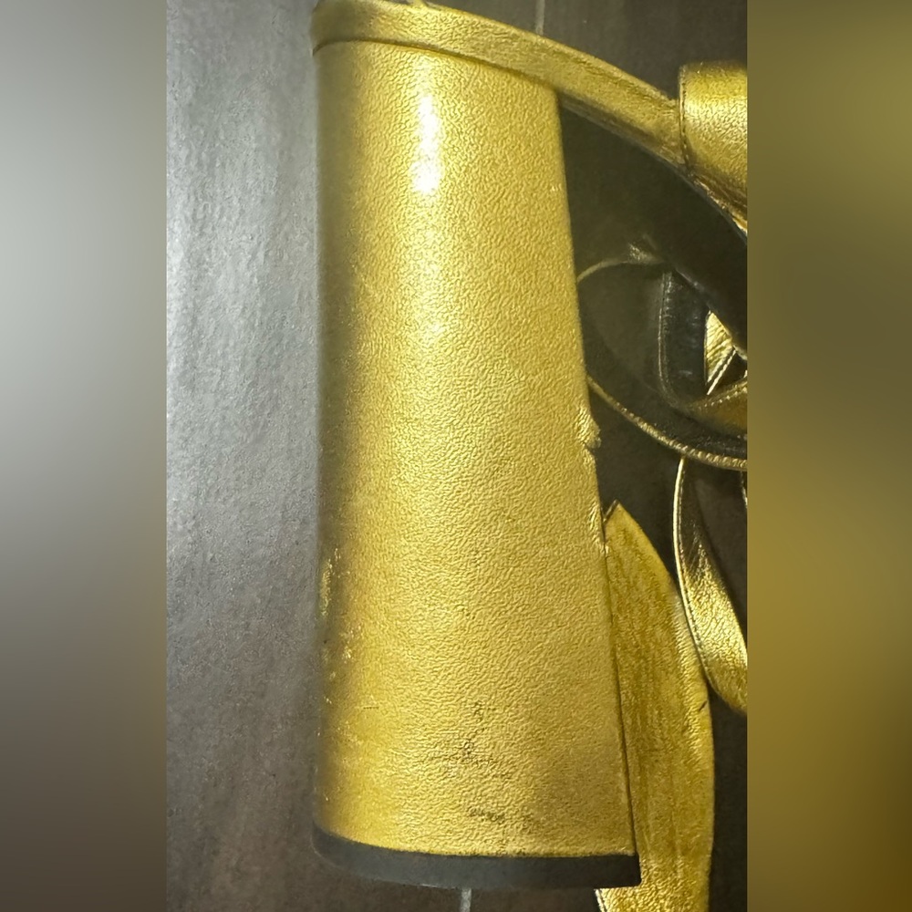 Saint Laurent Paige Gold Platform severely damaged hence price. - Picture 5 of 10